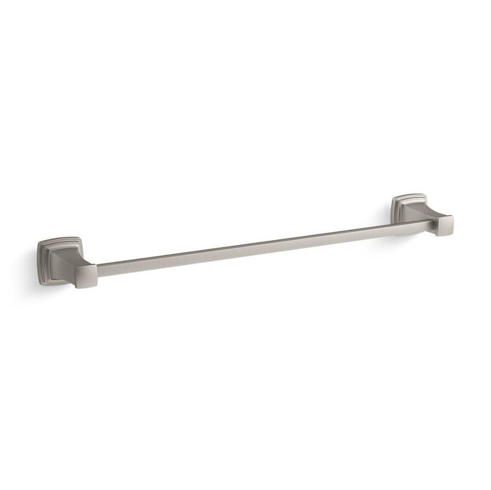 Kohler® 27410-BN 27410 Riff Wall Mount Towel Bar, 24" L Bar, Brushed Nickel