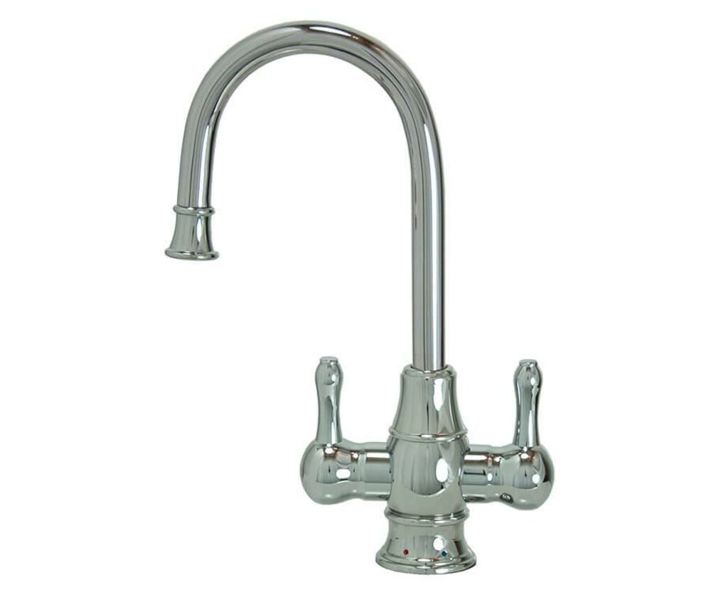 Mountain Plumbing Products MT1851-NL/WCP MT1851-NL Francis Anthony Lead Free Hot Water Dispenser Faucet, Polished Chrome, 2 Handles