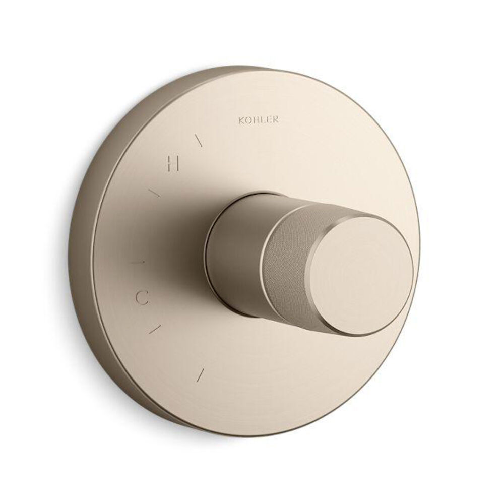 Kohler® TS78015-8-BV Components® Rite-Temp® Valve Trim w/ Oyl Knob Handle, Vibrant Brushed Bronze