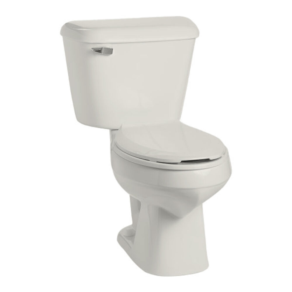 Mansfield® 135-160 BIS Alto® Two-Piece Toilet Kit, Elongated Front, 12" Rough-In, Closed Front, Biscuit