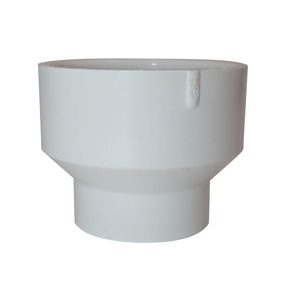 K009850 4801 DWV Reducing Coupling, 3x1-1/2 in, Hub, PVC, Domestic