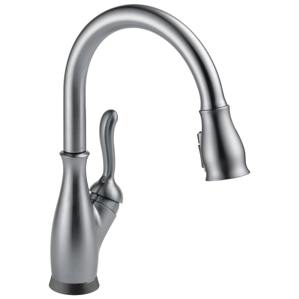D9178TARDST Delta Leland® Single Handle Pull-Down Kitchen Faucet with Touch2O® and ShieldSpray® Technologies, Arctic Stainless