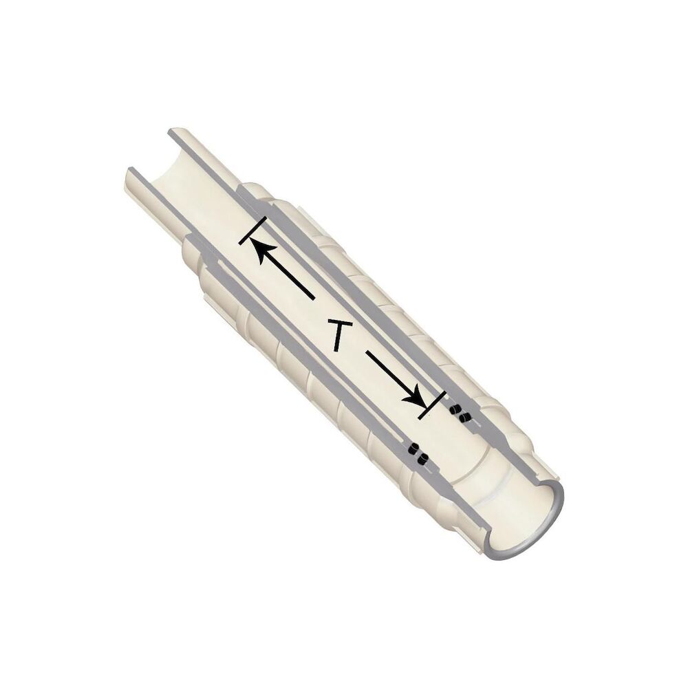 Spears® EverTUFF® CTS118-10 Expansion Repair Coupling, 1" Nominal, CTS Socket x CTS Spigot End Style, CPVC, EPDM O-Ring Seal