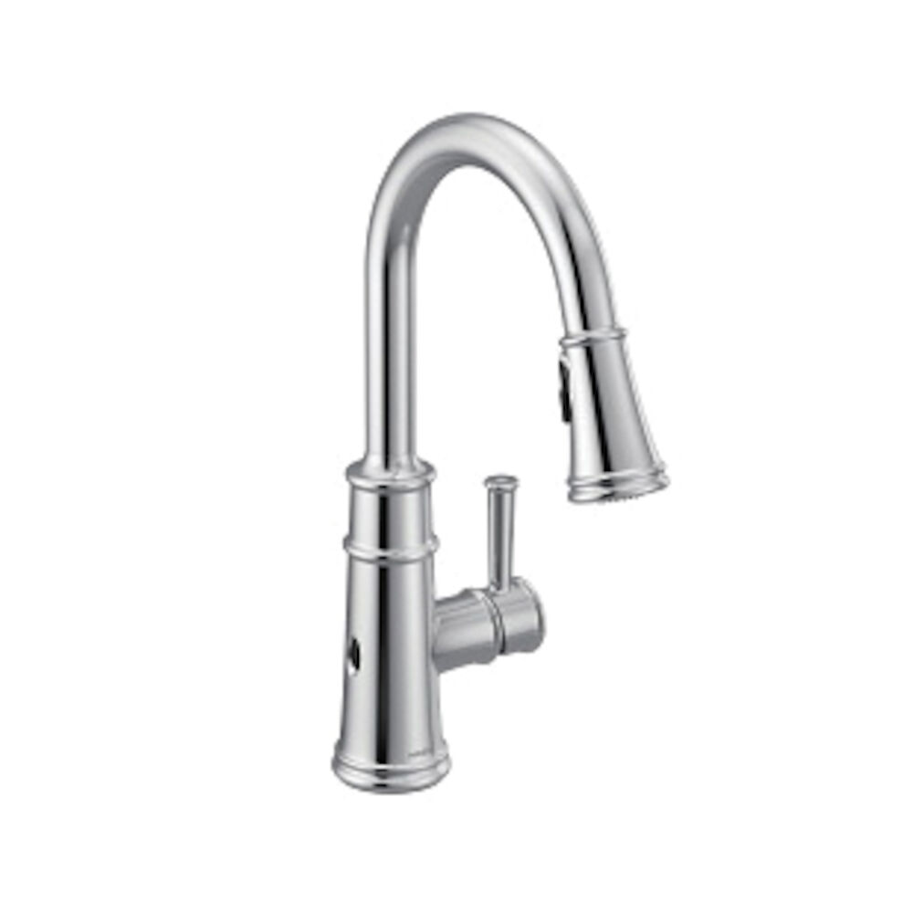 Moen® 7260EWC Belfield™ Pulldown Kitchen Faucet With MotionSense Wave™ Technology, 1.5 gpm Flow Rate, Polished Chrome