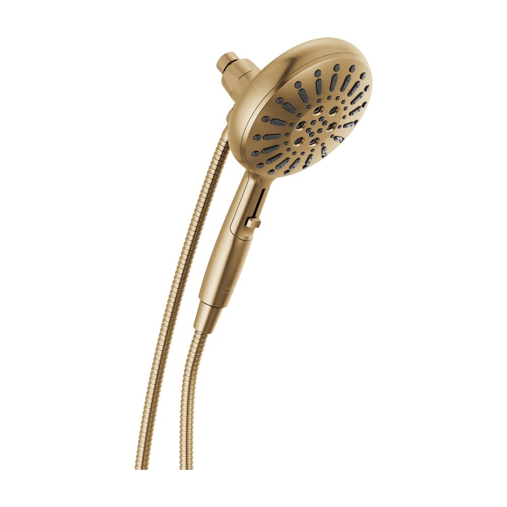 DELTA® 54910-CZ-PR-PK Universal Hand Shower, 6-3/16" Dia Shower Head 7 Shower Head, 1.75 gpm, 60 to 82" L Hose, Lumicoat Champagne Bronze