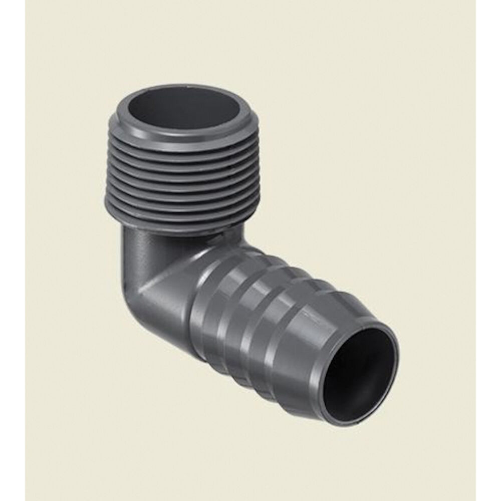 Spears® 1413-012 Standard 90 deg Elbow, 1-1/4 in, InsertxMNPT, PVC, Domestic