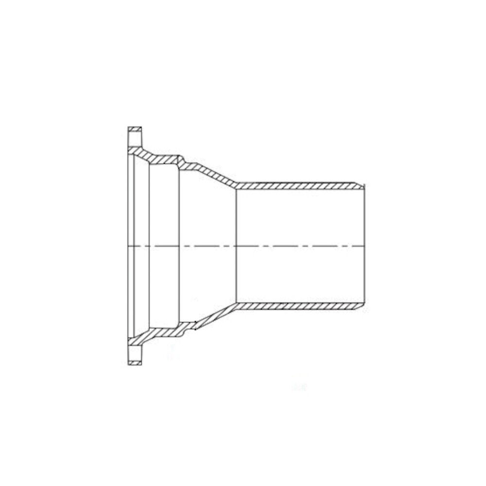 TYLER UNION® 133773 Compact Reducer, 12x8", Mechanical Joint LEBxPlain End, Ductile Iron, Cement Lined