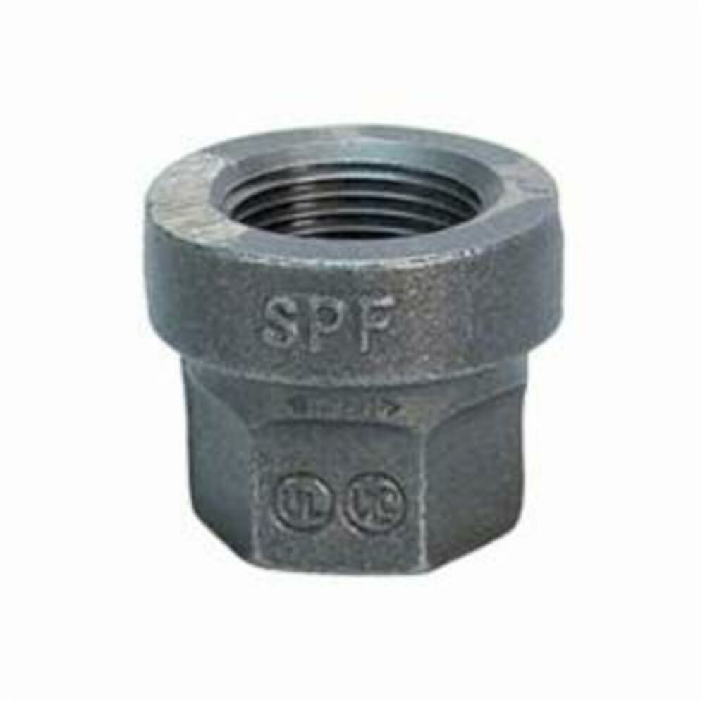 FIG 3121R Pipe Reducing Coupling, 3/4x1/2 in, FNPT, 150 lb, Malleable Iron, Black, Import