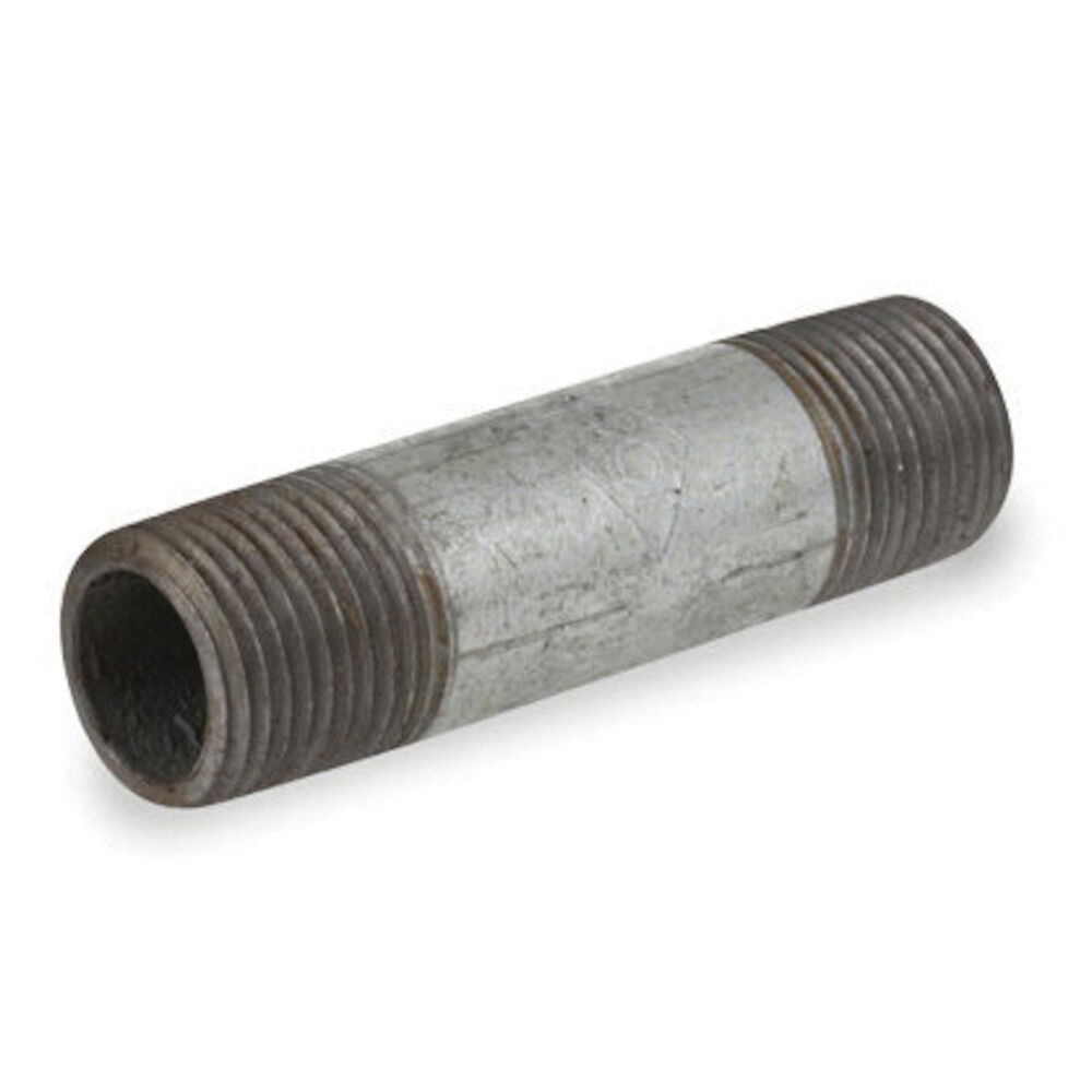 0831040001 FIG 8343 Pipe Nipple, 2" x 9-1/2" L, Carbon Steel, Galvanized, SCH 40/STD, Welded