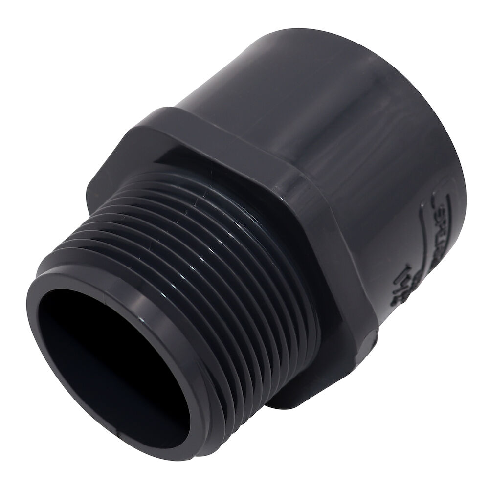 Spears® 836-012 Standard Male Adapter, 1-1/4 in, MNPTxSocket, SCH 80/XH, PVC, Domestic