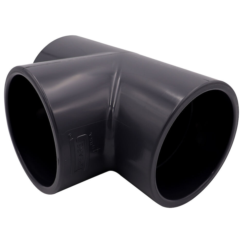 Spears® 801-040 Standard Tee, 4 in, Socket, SCH 80/XH, PVC, Domestic