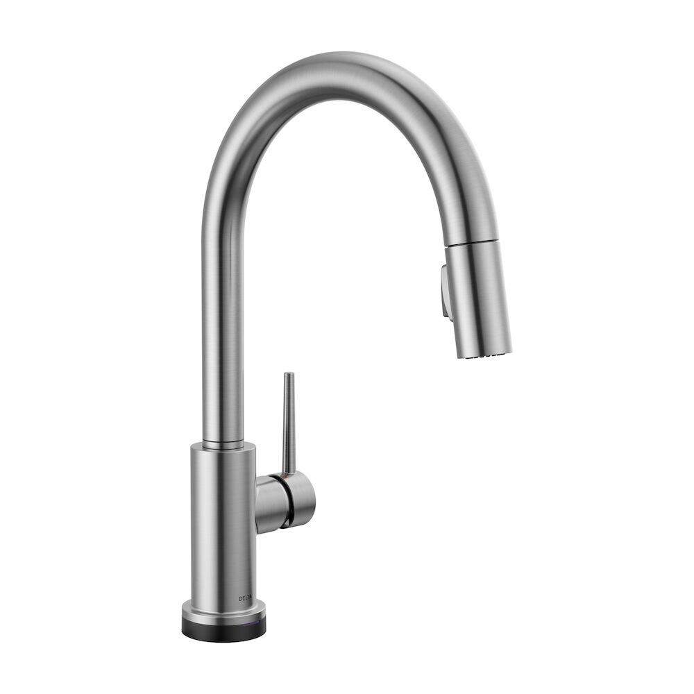 DELTA® Trinsic® Touch2O® Kitchen Faucet w/ Touchless Technology, Arctic Stainless