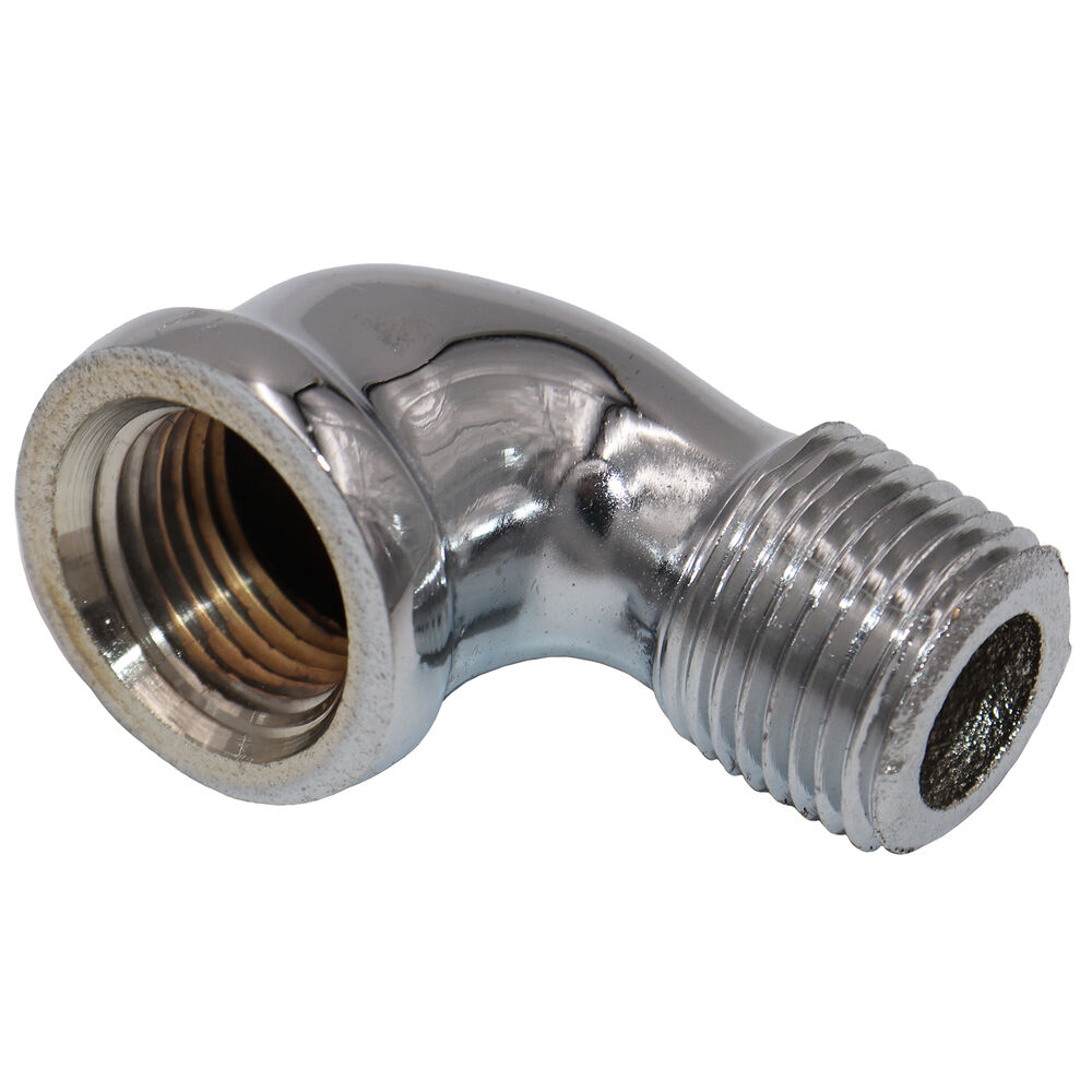 Merit Brass C103-08 90 deg Street Elbow, 1/2", MNPTxFNPT, Brass, Chrome Plated, Import