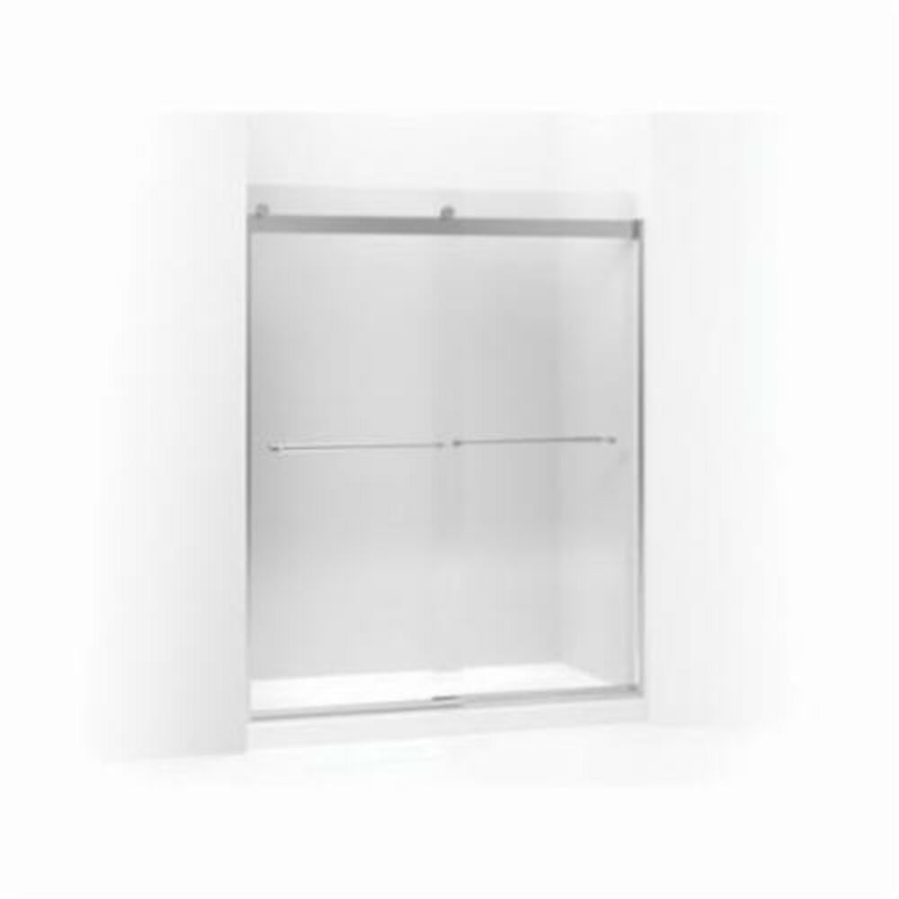 Kohler® 706015-L-SH Sliding Shower Door, Frameless Frame, Crystal Clear Glass, Bright Silver, 1/4" THK Glass, Levity®
