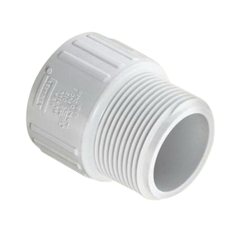 Spears® 446-074 Reducing Adapter, 3/4 x 1/2" Nominal, MNPT x FNPT End Style, SCH 40/STD, PVC, Domestic