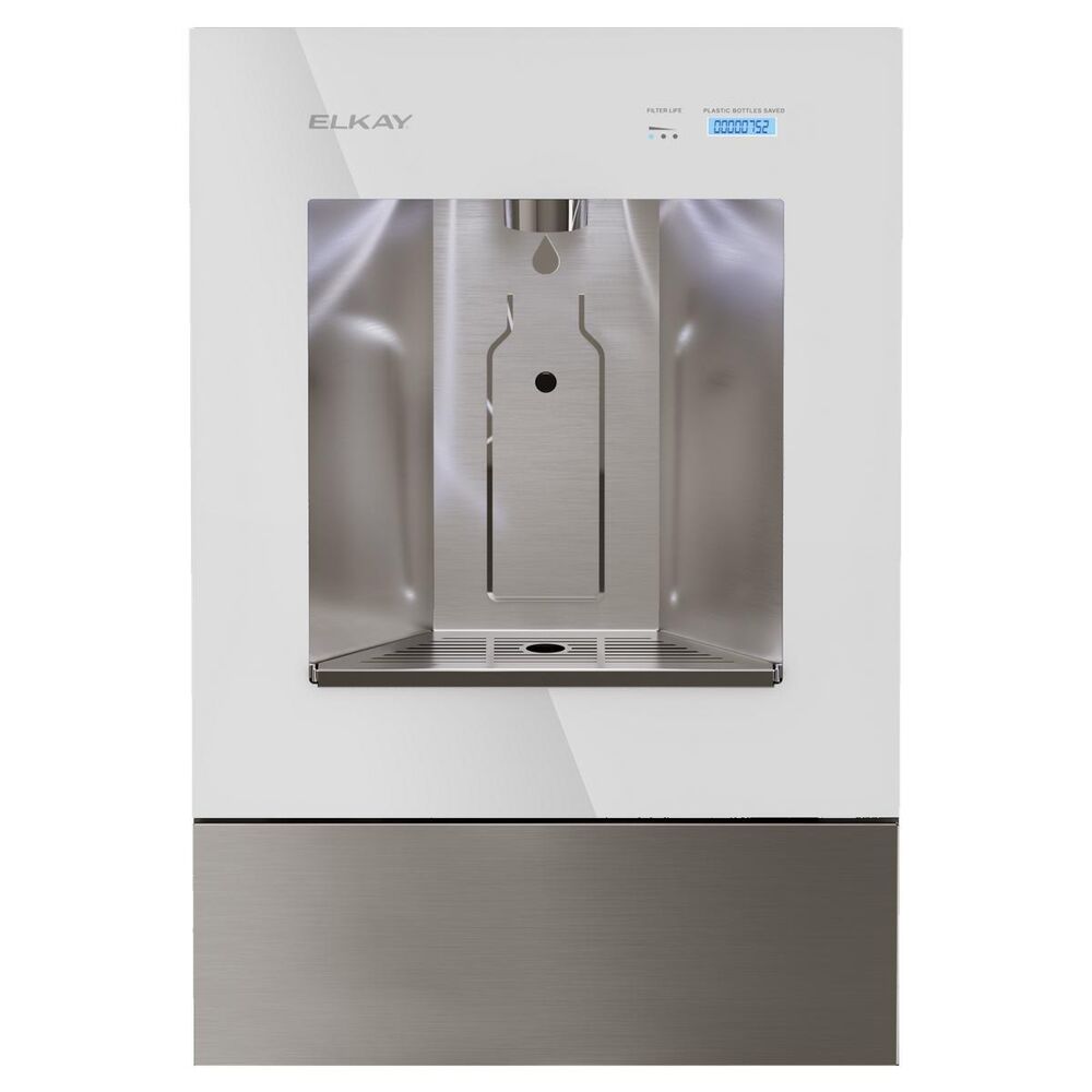 LBWD00WHC Elkay Built-In Filtered Water Dispenser, Liv ezH20, Non-Refrigerated, 1 Station, 115 V, 25 W, 60 Hz, Aspen White