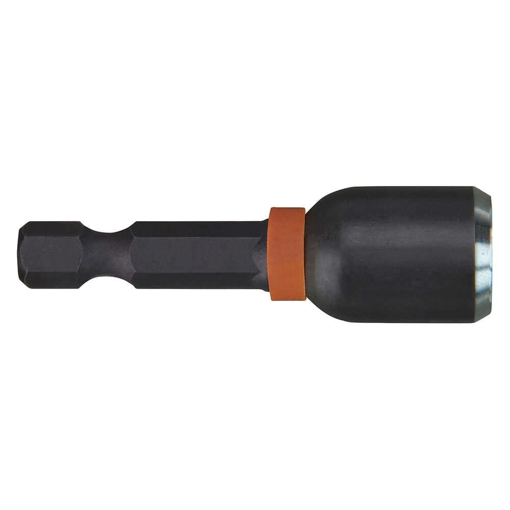 Milwaukee® Tool SHOCKWAVE™ Impact Duty™ 49-66-0506 Magnetic Impact Nut Driver, 7/16" Chamfered Edge Point, 1-7/8" OAL, 1/4", Steel