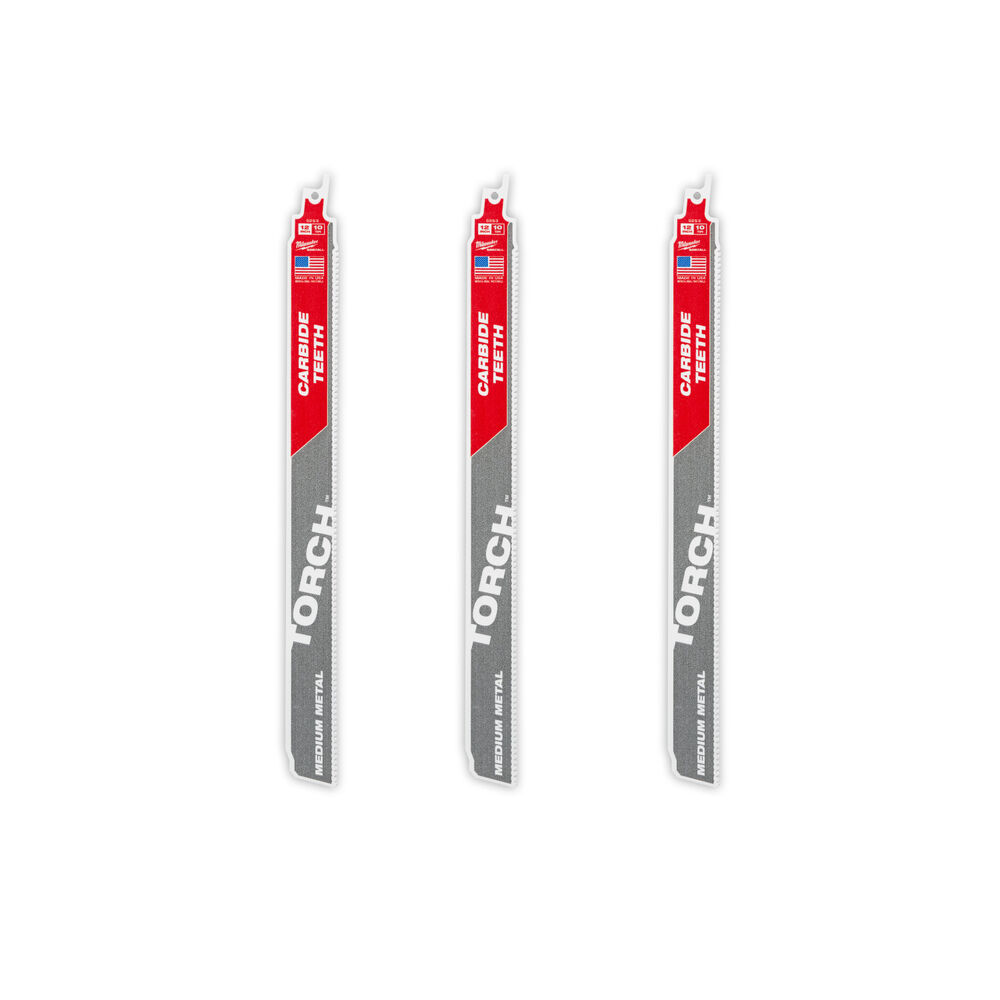 Milwaukee® Tool 48-00-5353 TORCH™ CARBIDE™ Blade, 12", 3 Pack