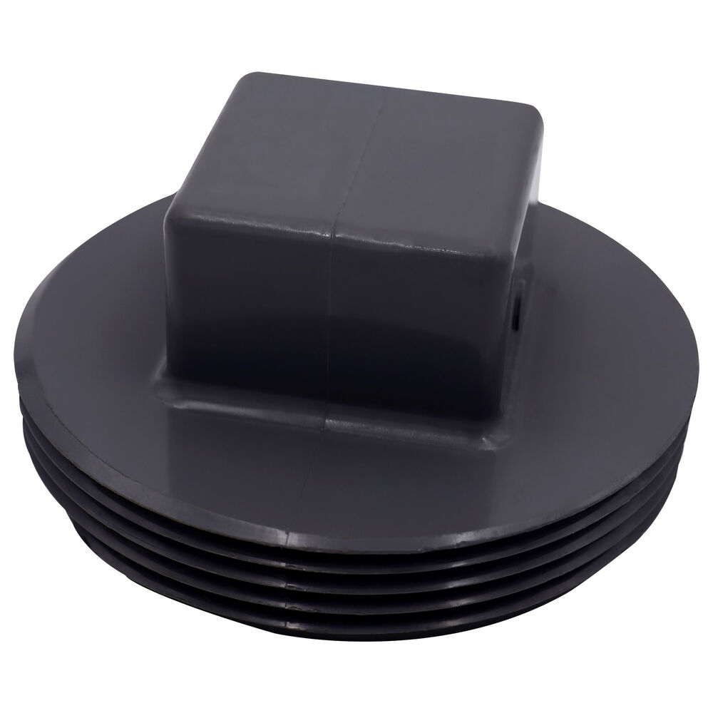 P106-030C 3 LabWaste® Square Head Cleanout Plug, MNPT, CPVC, Molded