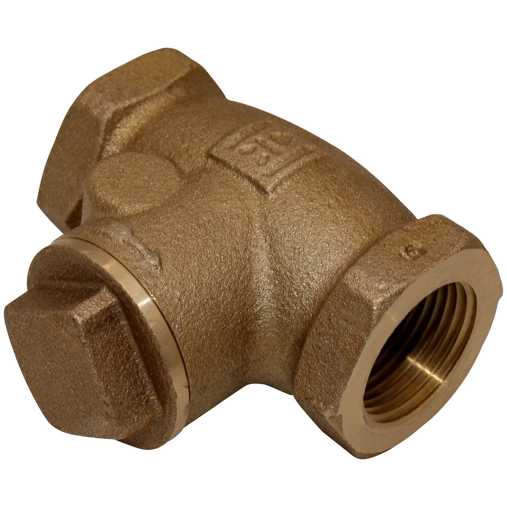 Milwaukee Valve 509T-12 Horizontal Swing Check Valve, 1/2", Thread, 200 lb WOG, Bronze Body