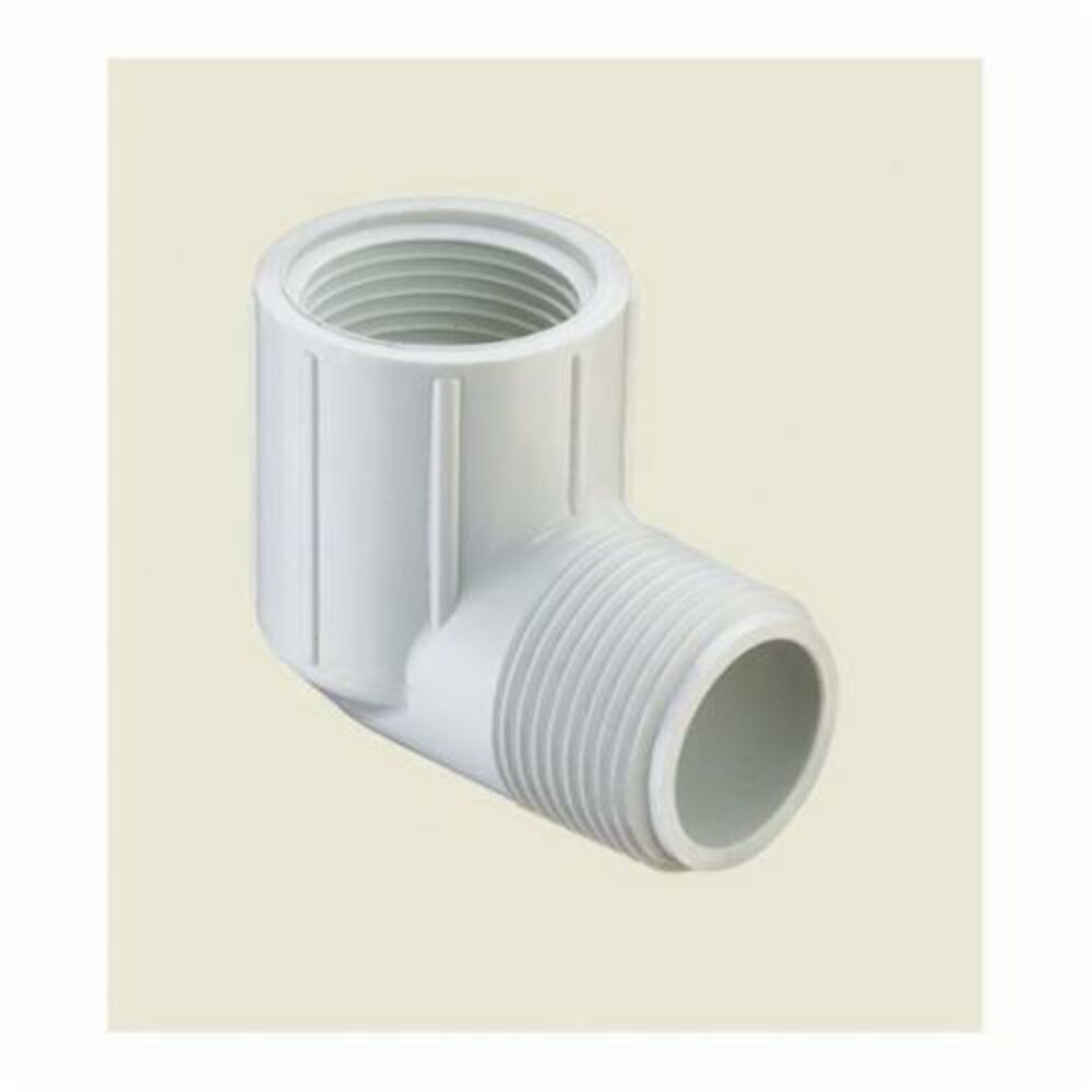 Spears® 412-010 Standard Street 90 deg Elbow, 1", FNPTxMNPT, SCH 40/STD, PVC, Domestic