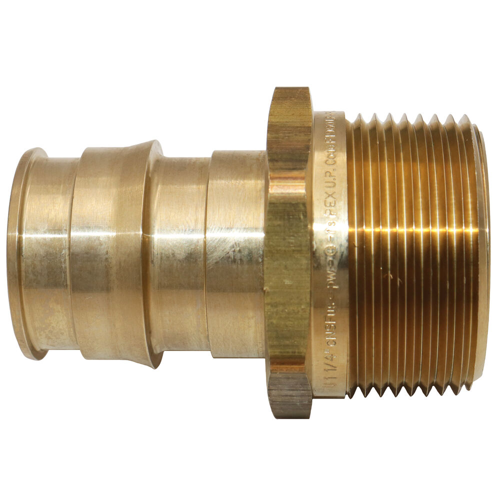 Uponor LF4521313 Male Adapter, 1-1/4" F1960 Cold Expansion PEX x MNPT, Brass