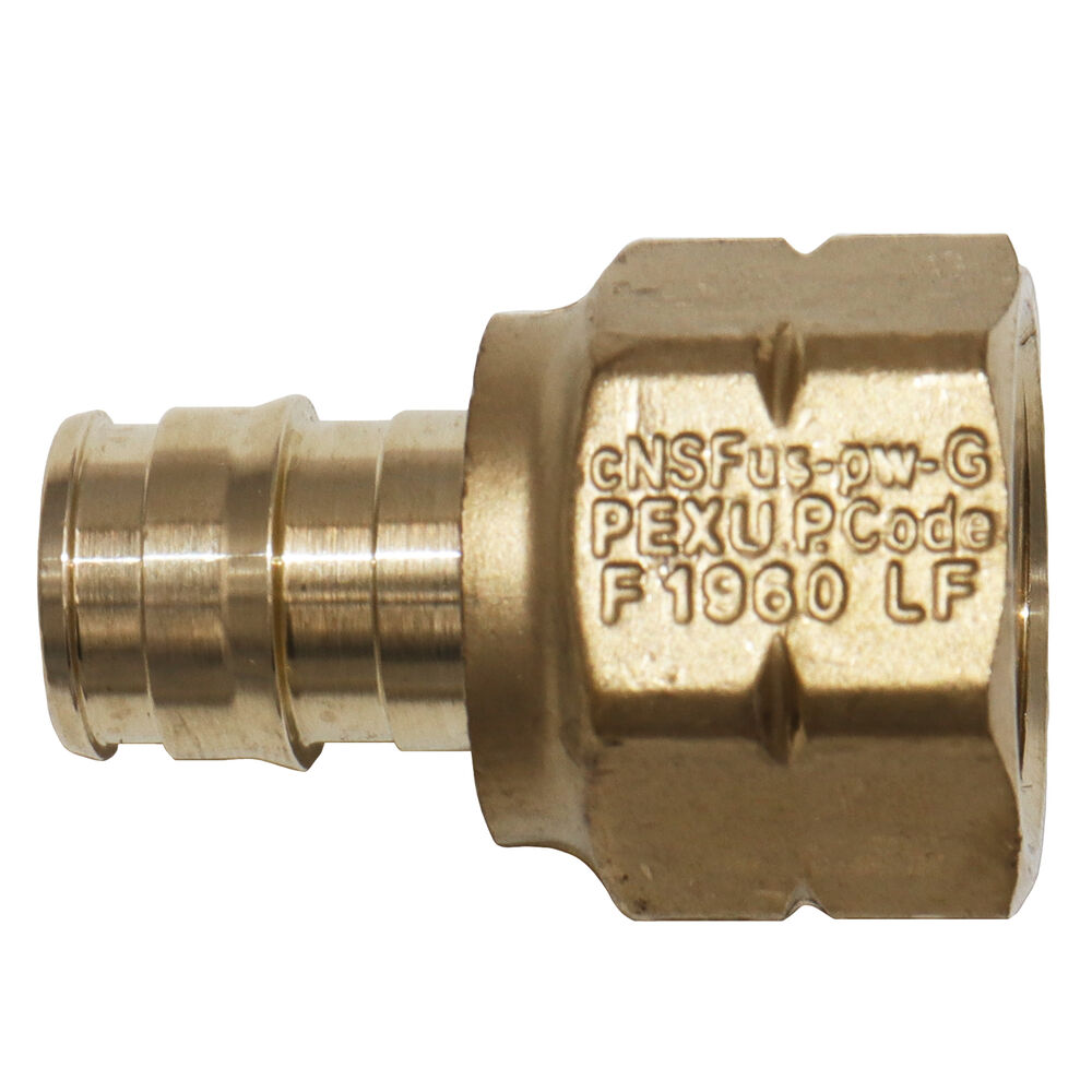 Uponor ProPEX® LF4575050 Female Threaded Adapter, 1/2" F1960 Cold Expansion PEX x FNPT, Brass