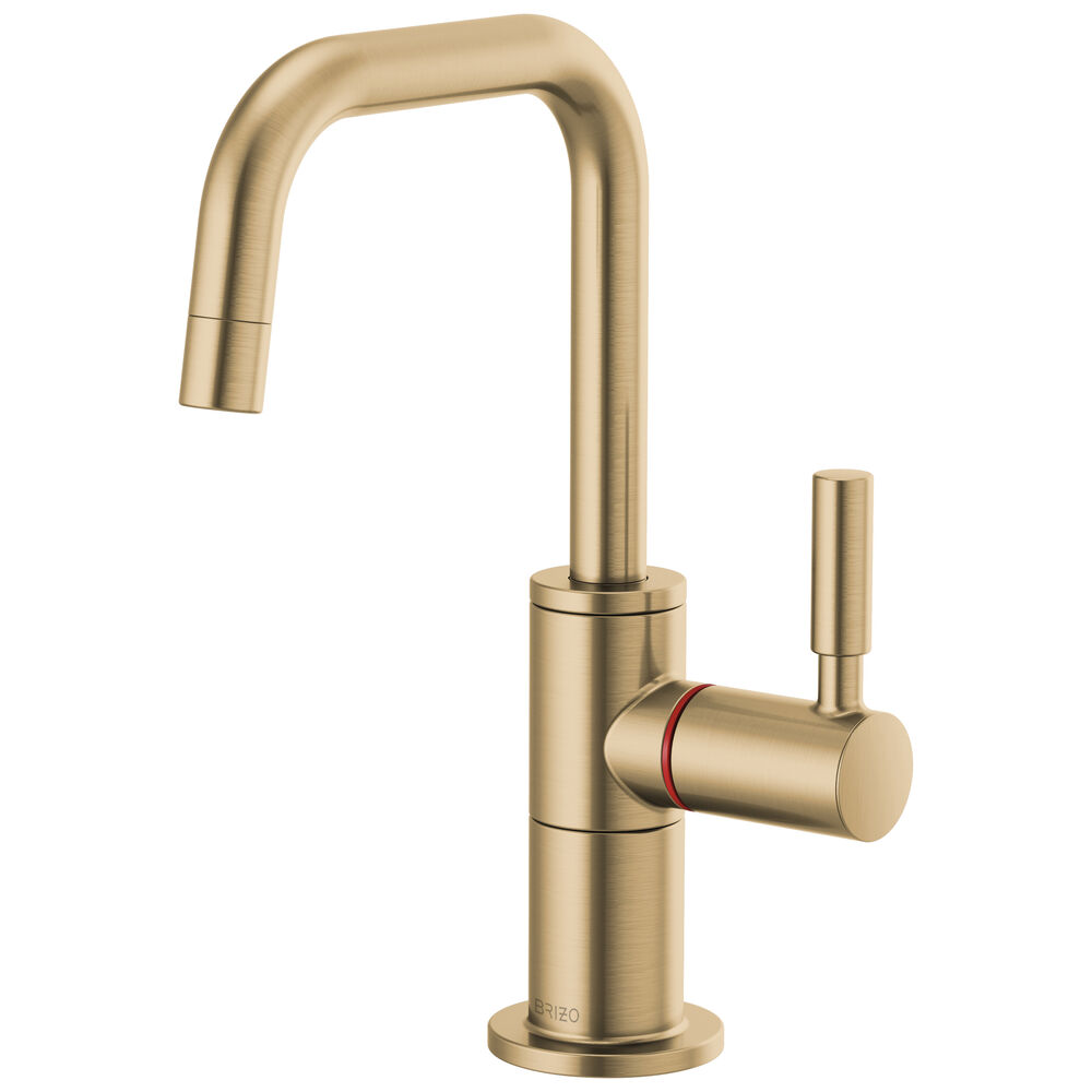 Brizo® Sol® Instant Hot Faucet w/ Square Spout, Luxe Gold
