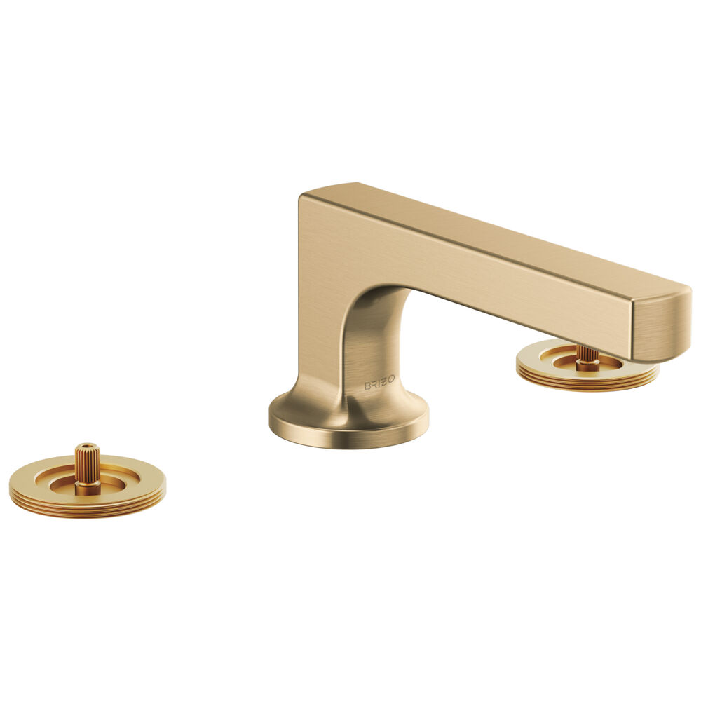 Brizo Kintsu® Widespread Lavatory Faucet with Low Spout - Less Handles 1.2 GPM, Luxe Gold