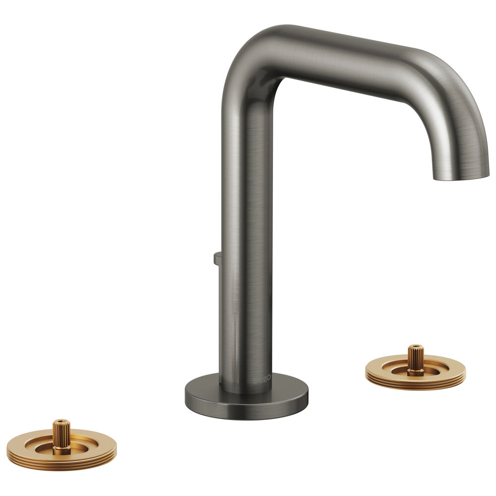 Brizo® 65332LF-SLLHP-ECO Litze® Widespread Lavatory Faucet, 1.2 gpm Flow Rate, 5" H Spout, 6 to 16" Center, 2 Handles, Luxe Gold