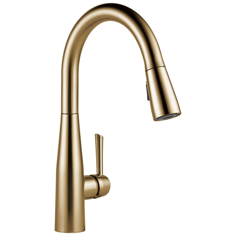 DELTA® 9113-CZ-DST Essa® Soft Touch Single-Handle Kitchen Faucet, 1.8 gpm, Champagne Bronze