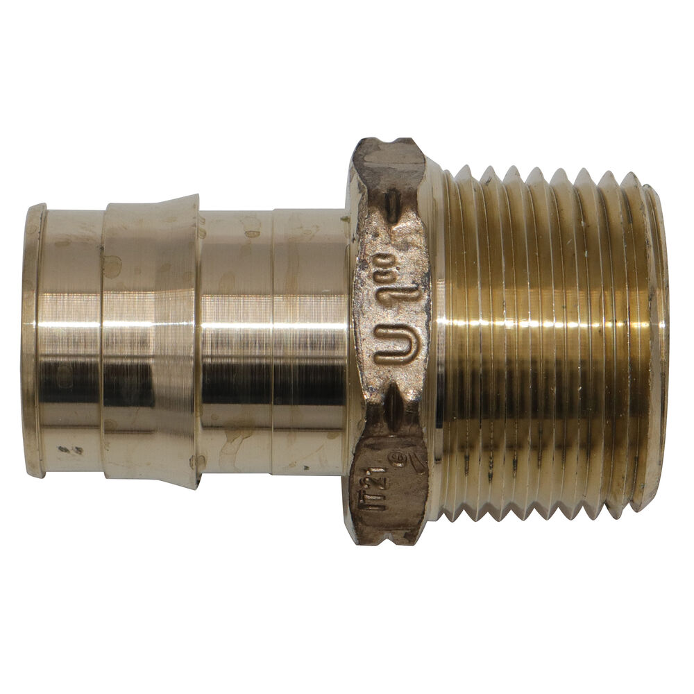 Uponor ProPEX® LF4521010 Male Adapter, 1" F1960 Cold Expansion PEX x MNPT, Brass
