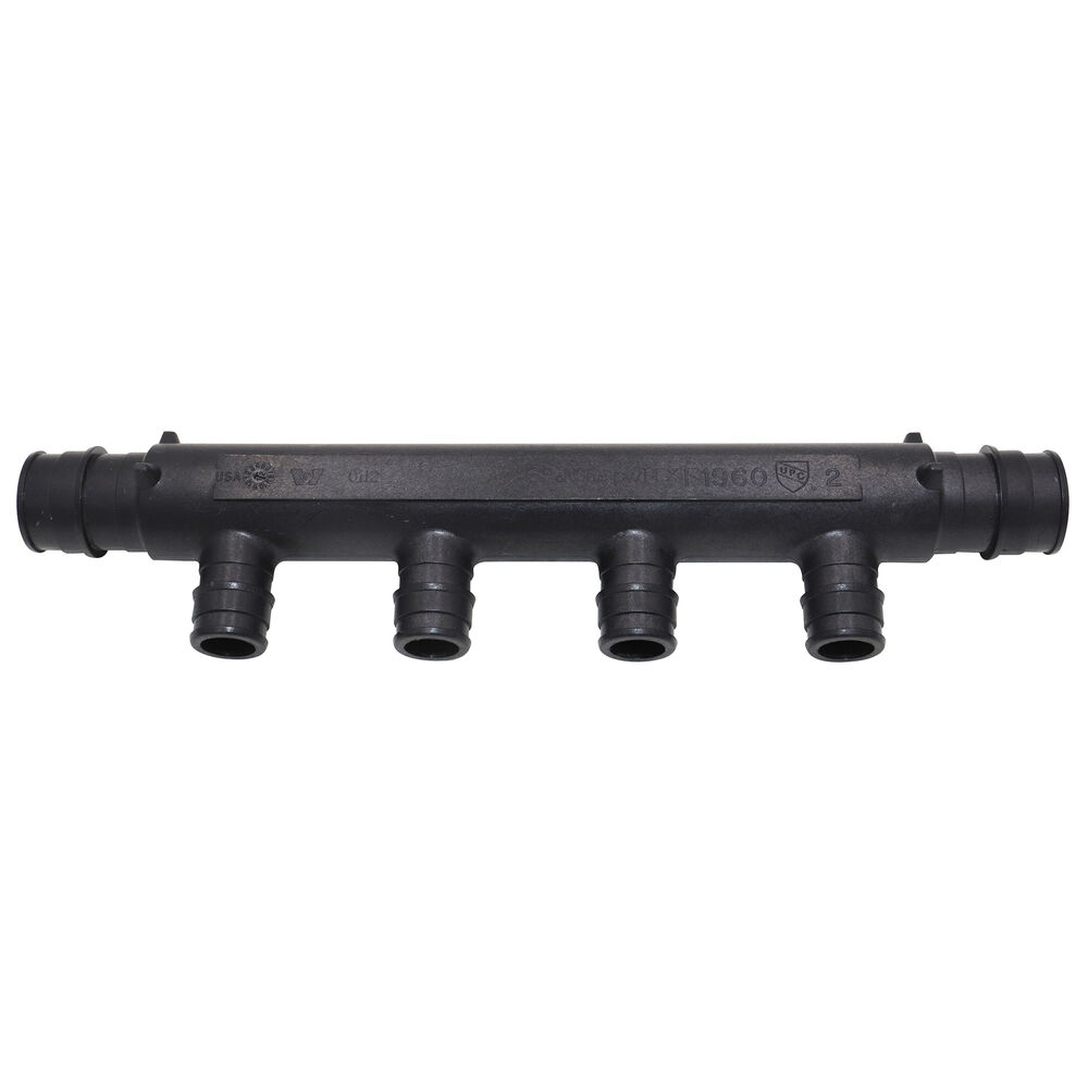 Uponor Q2247557 Flow-Through Tee, 3/4 in, F1960 Cold Expansion PEX, Polysulfone, 4 Outlets