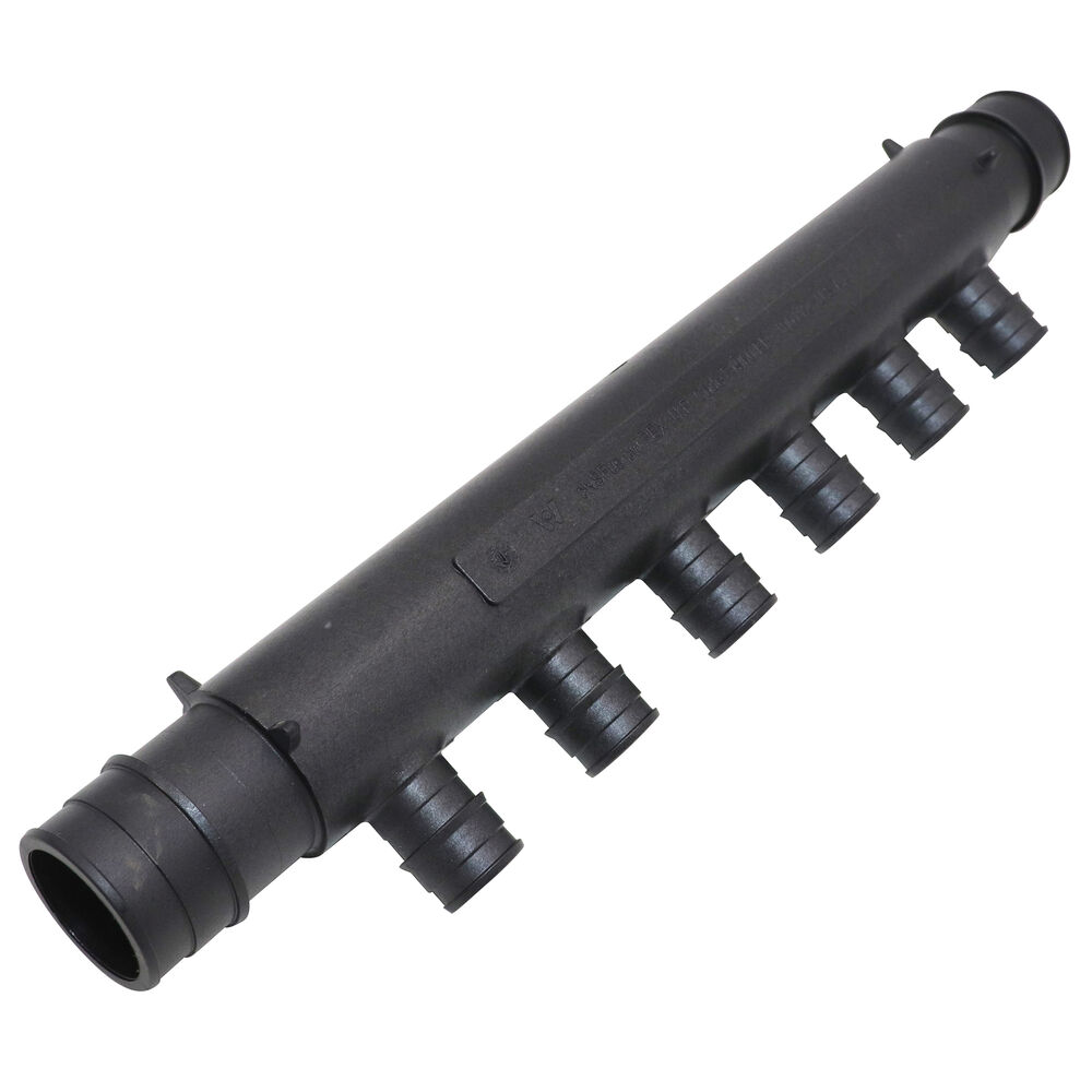 Uponor Q2261051 Flow-Through Tee, 1 in, F1960 Cold Expansion PEX, Polysulfone, 6 Outlets