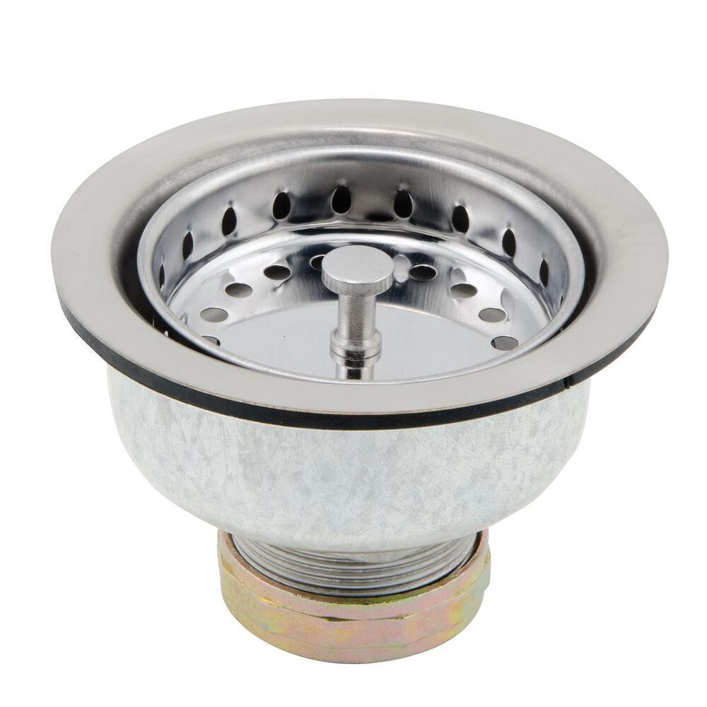 KwikFit™ 245-16440C04 Sink Strainer, Chrome Plated