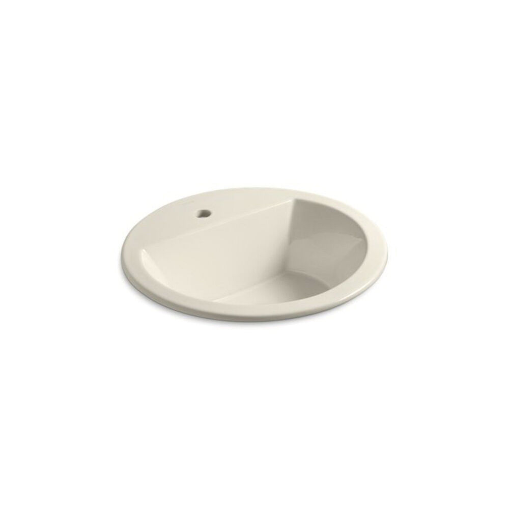Kohler® Bryant® Round Drop-in Bathroom Sink With Single Faucet Hole