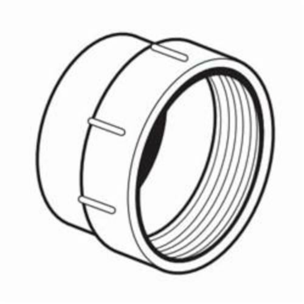 IPEX 414233BC Sewer Fitting Cleanout Adapter, 3 in, SpigotxFNPT, PVC