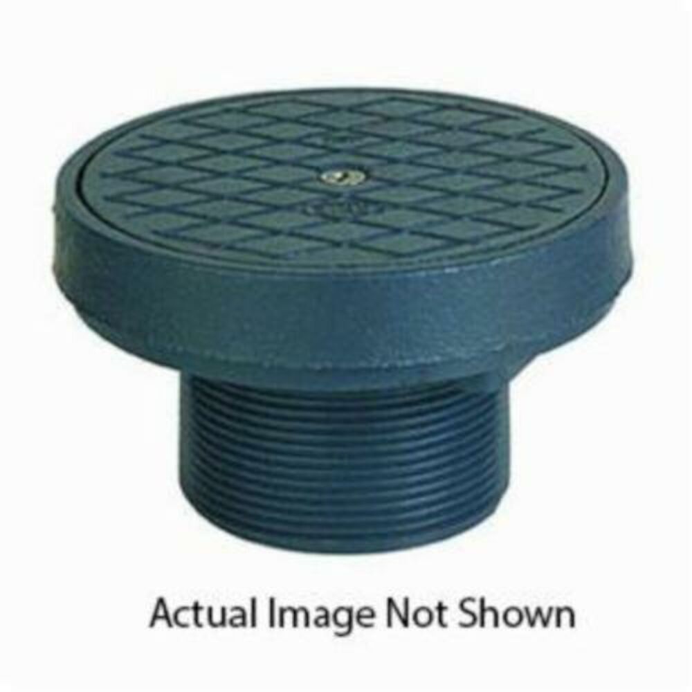 Standard Clean Out 852-3LI Adjustable Standard On-Grade Cleanout With Ring and Strainer, 3 ...