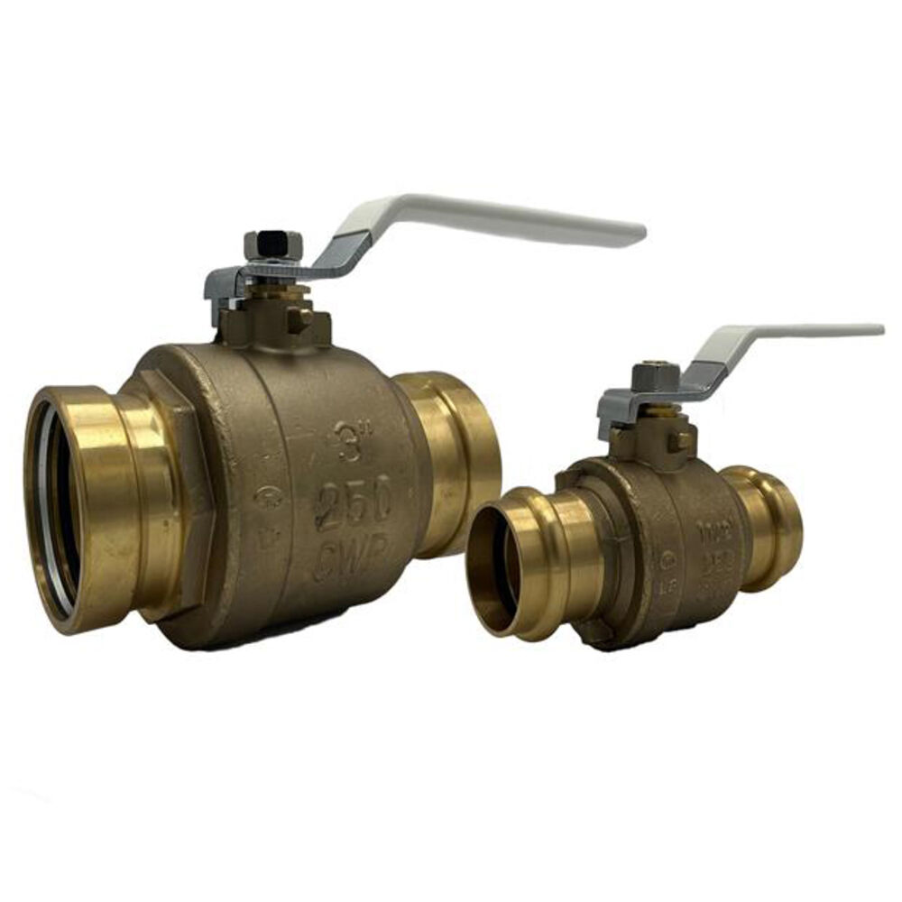 ApolloPress® 94VLF10501B 2-Piece Ball Valve, 1", Press Lead-Free Brass, Full Port