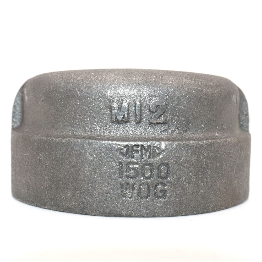 Anvil® 0318901402 FIG 1163 Pipe Cap, 2 in, Threaded, 300 lb, Malleable Iron, Domestic