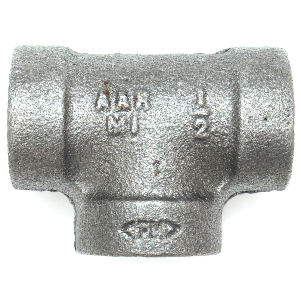 Ward Mfg E.B300T Straight Pipe Tee, 3/4 in, FNPT, 300 lb, Malleable Iron, Black, Domestic
