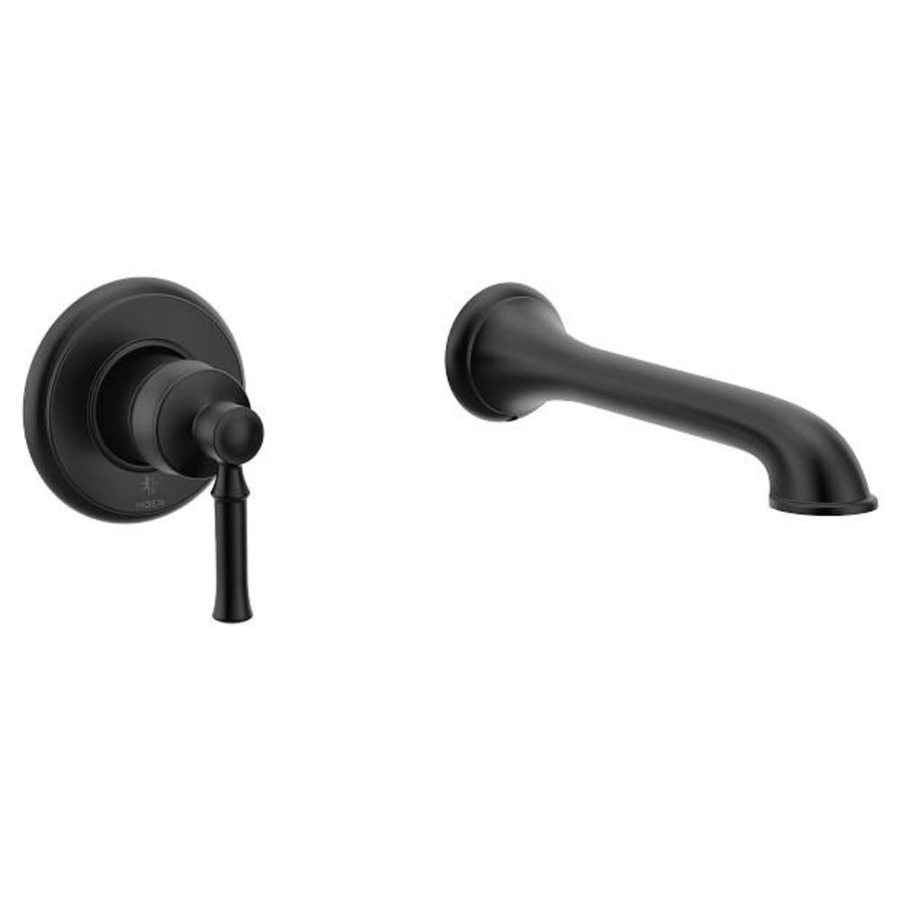 Moen® WT681BL Dartmoor Tub Filler, 8 gpm Flow Rate, 8" Center1 Handle, Matte Black
