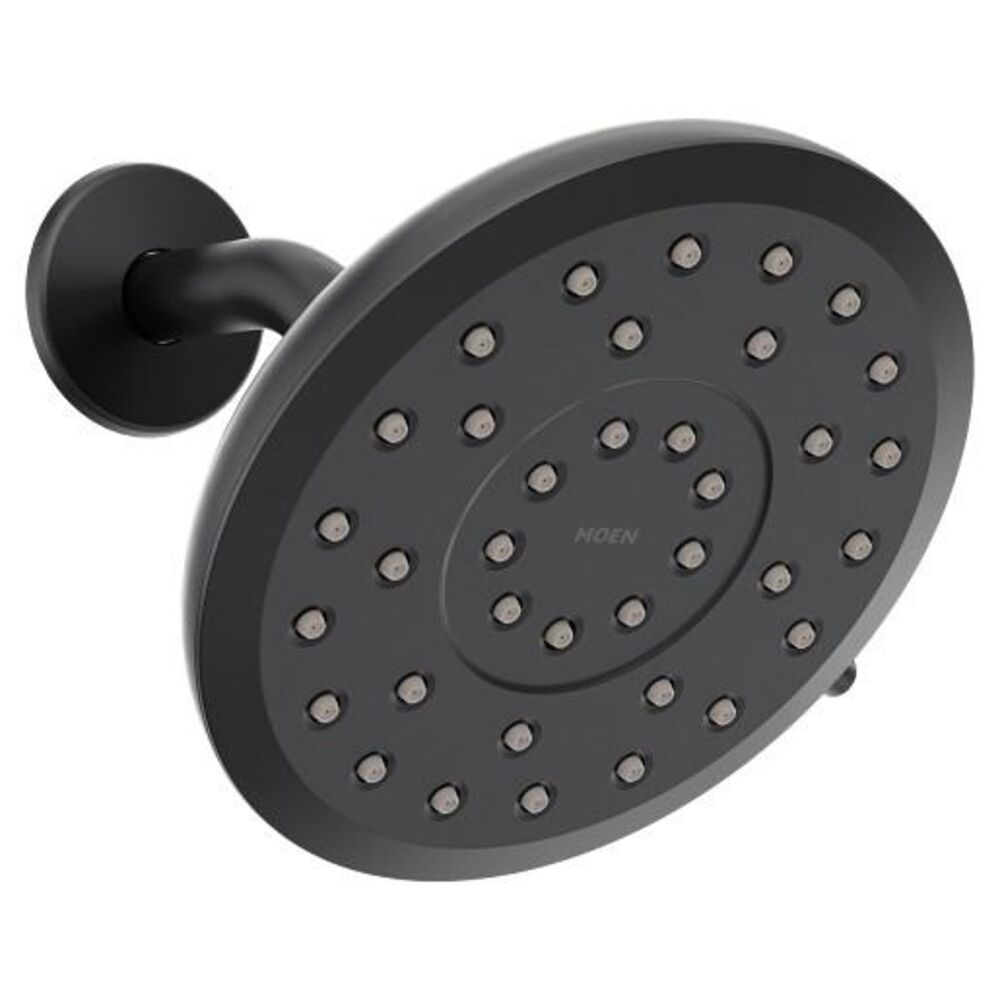 Moen® 220R7EPBL Infinite Rainshower Shower Head, 1.75 gpm Flow Rate, Matte Black