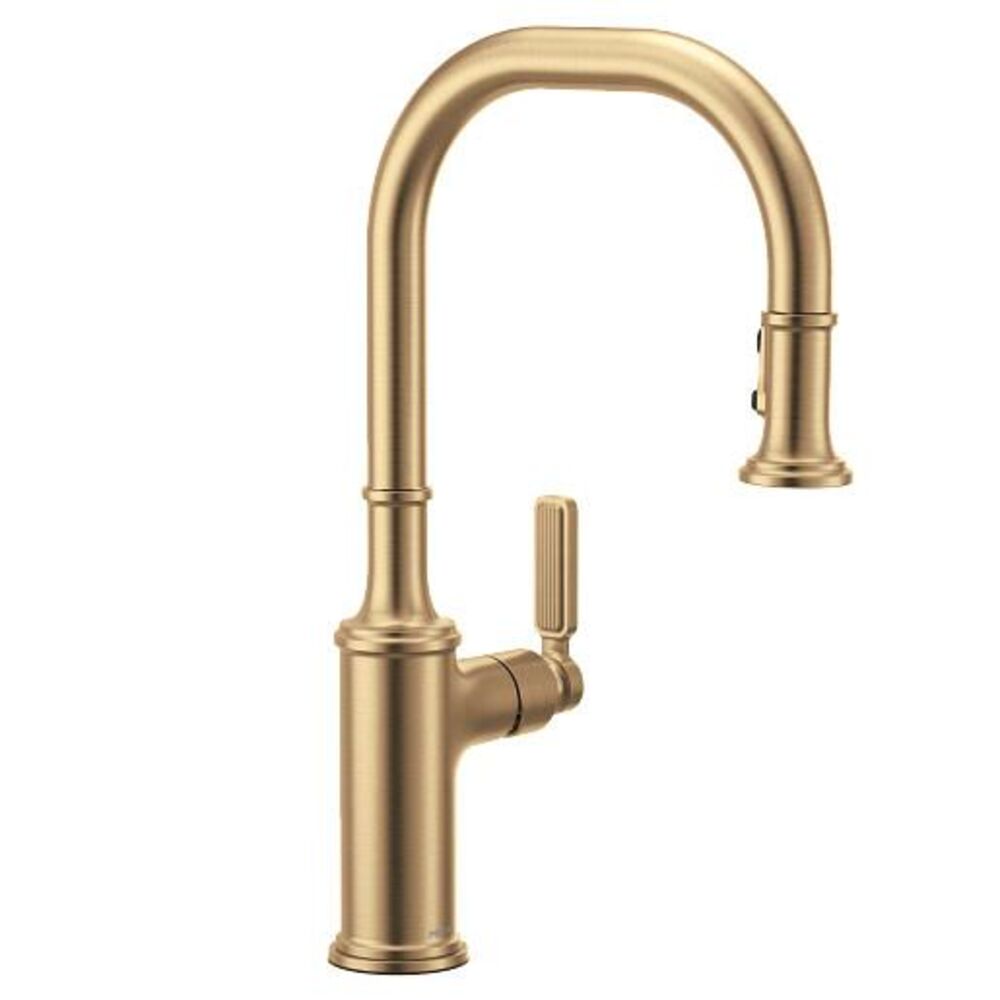 Moen® 7770BZG 7770 Smyth™ Flexible Faucet, 1.5 gpm Flow Rate, Bronzed Gold, 1 Handle, 3 Faucet Holes