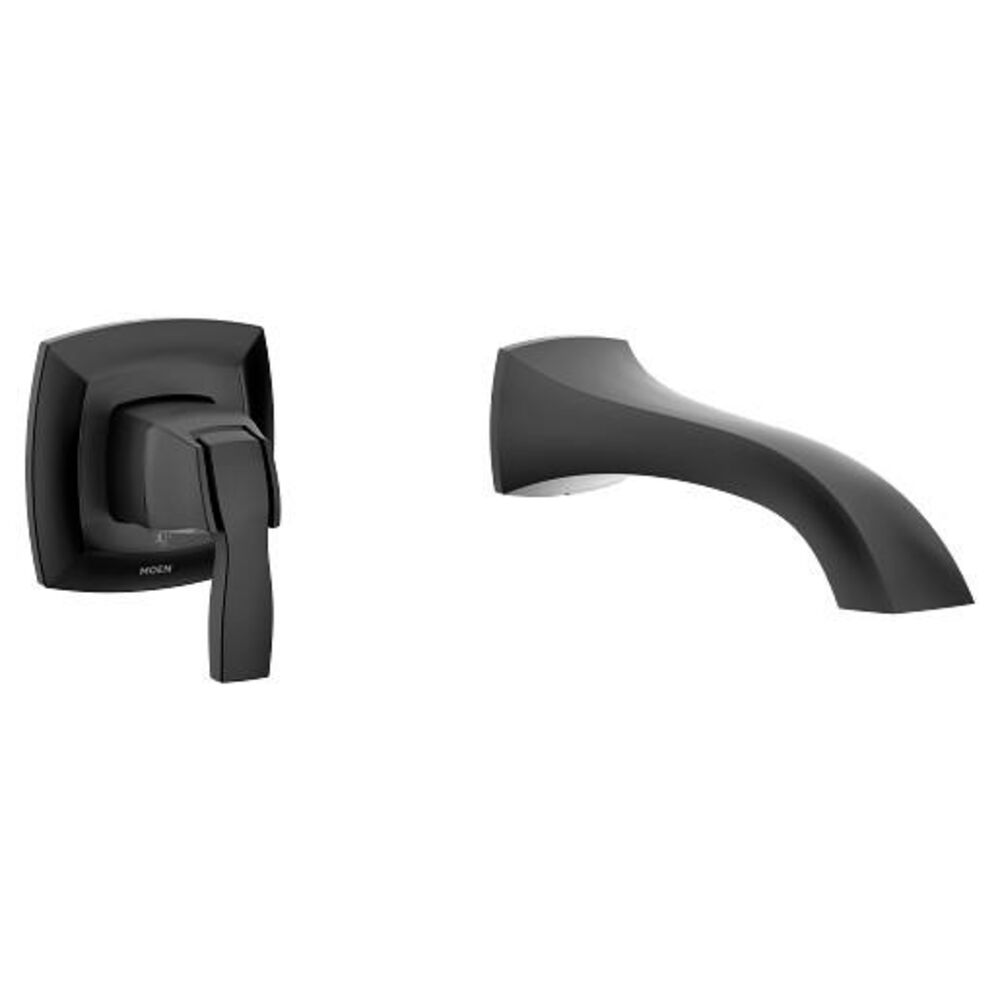 Moen® WT691BL Smooth Tub Filler, 8 gpm Flow Rate1 Handle, Matte Black