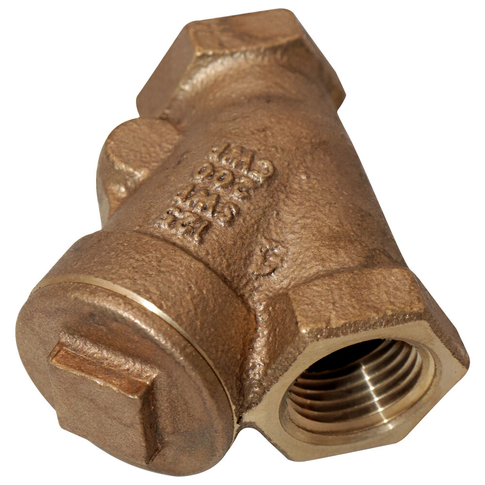 NIBCO® NL74006 T-413-Y Y-Pattern Swing Check Valve, 1/2 in, FNPT, 125 lb, Bronze Body, Domestic
