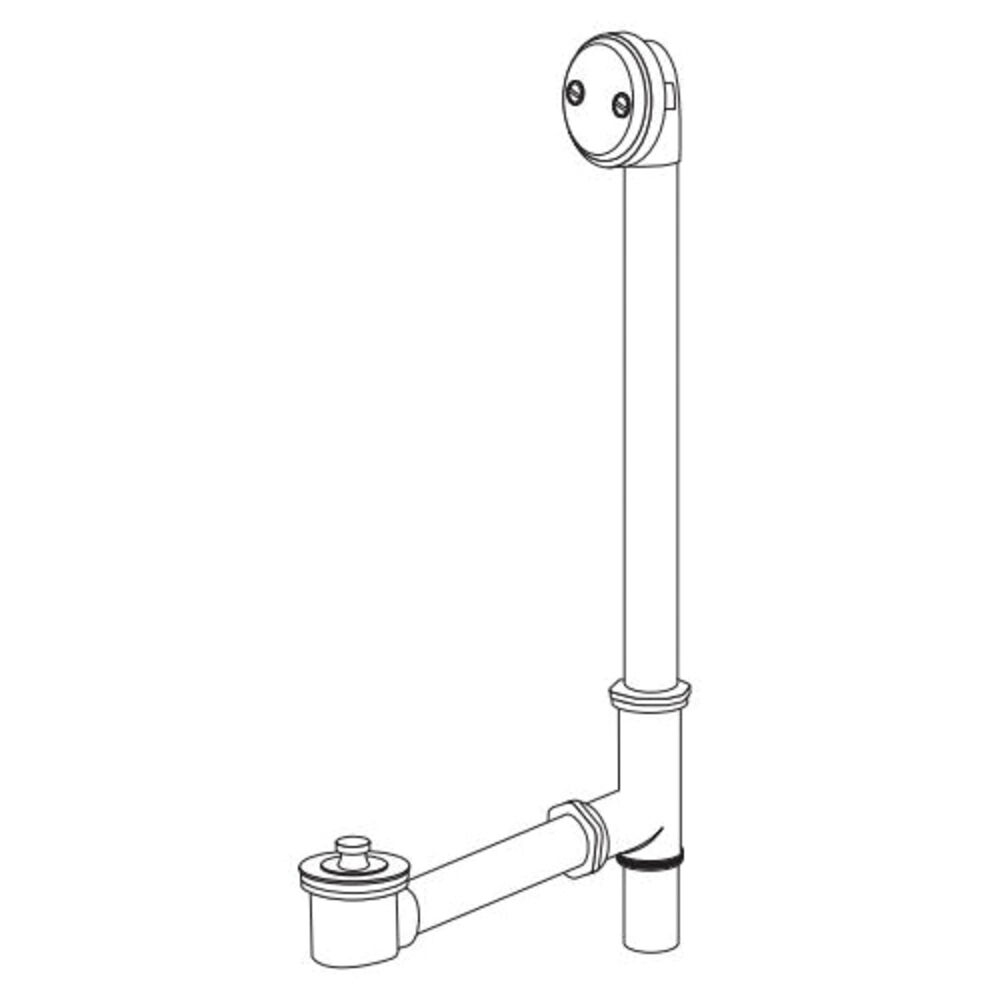 Gerber® G004185376 Classics™ Lift and Turn Bath Drain with Retaining Ring, 17 ga Brass, Chrome