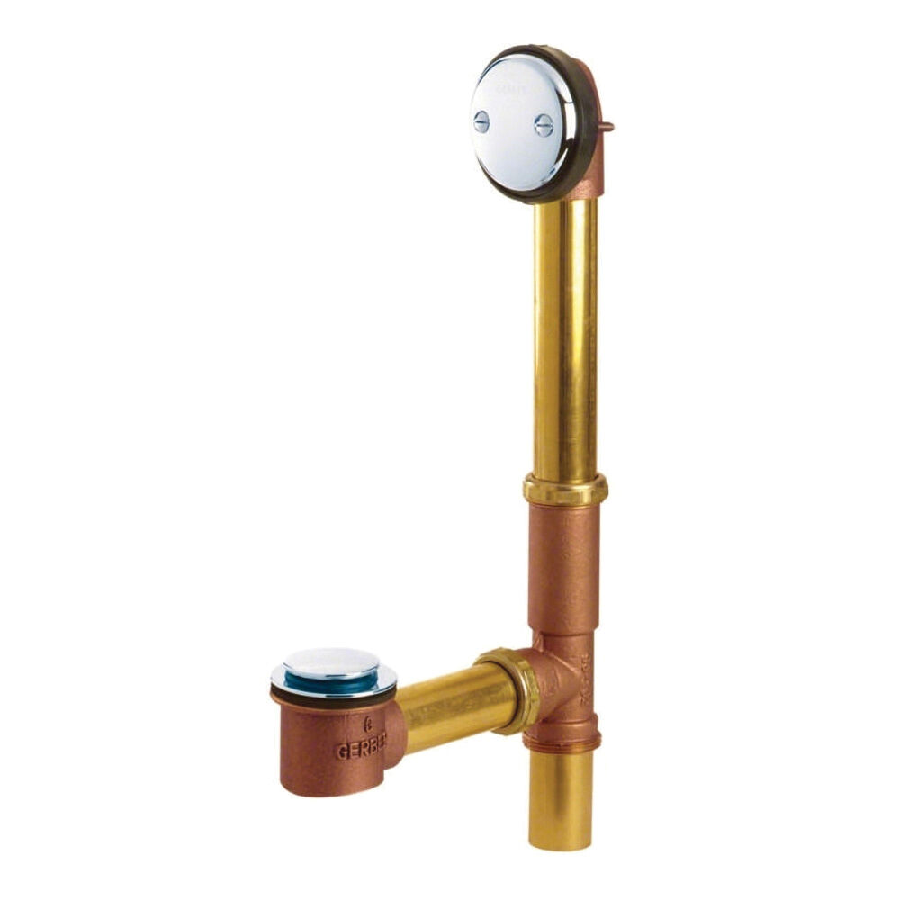 Gerber® G0041848 Classics™ Auto Trip 20 Gauge Drain for Standard Tub, Chrome