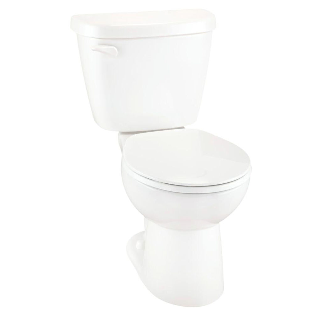 Gerber® GWS20900 2-Piece Toilet, Maxwell, Round Bowl, 10 in Rough-In, 1.28 gpf, White