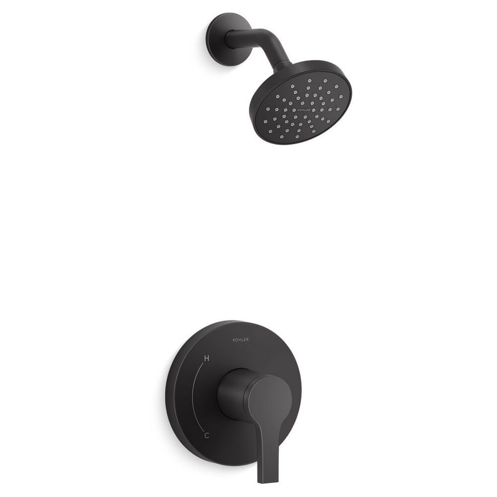 KTS35321-4Y-BL Elate® Rite-Temp® Shower Trim Kit, 2.5 gpm, Matte Black